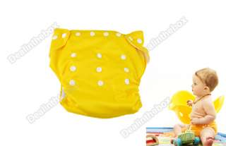   Inserts Adjustable Reusable Washable Baby Cloth Nappy Diaper 7colors