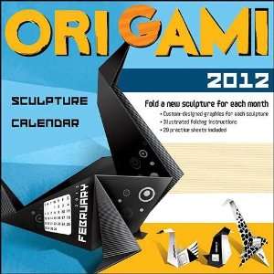  Origami Desk Sculpture 2012 Wall Calendar 