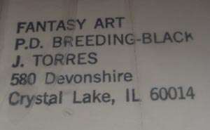 Breeding Black Fantasy Watercolor Orig.  