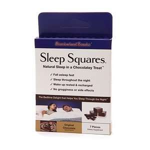 Sleep Squares Natural Sleep in a Chocolatey Treat, Original, 7 ea