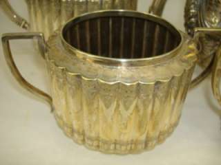 PIECE SILVERPLATE TEA COFFEE SET SIGNED & NUMBERED