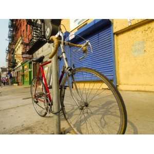 Bike Chained Up, Philadelphia, Pennsylvania, USA Transportation 