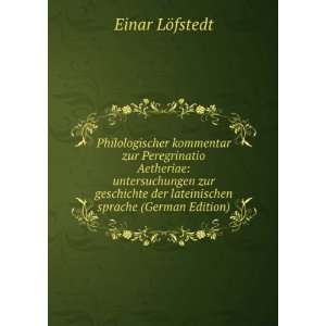   der lateinischen sprache (German Edition) Einar LÃ¶fstedt Books