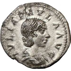  JULIA PAULA Elagabalus 1st Wife 219AD Rare Ancient Silver 