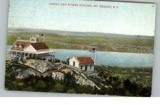 MT BEACON NY Casino & Power Station c1910 Postcard  