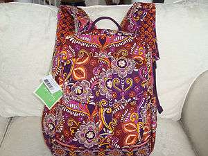 VERA BRADLEY LARGE CAMPUS BACKPACK   SAFARI SUNSET   BRAND NEW WITH 