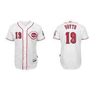  Cincinnati Reds #19 Votto White 2011 MLB Authentic Jerseys 