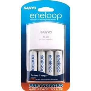  Sanyo MQN06TG 4 Universal 4 Position Charger Set with 4 AA 