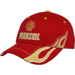 Kurt Busch Red Exhaust Flames Adjustable Hat