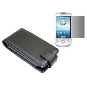   Carry Case Cover Skin & LCD Screen Protector For HTC G2 Magic   Black