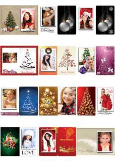 100 Photoshop Templates PSD for Christmas Card , X mas,Holidays cards 