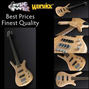 Warwick Corvette Pro Series 4 String Bass Guitar Natural Swamp Ash 