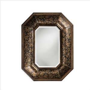 Howard Elliott 1955 Samford Wall Mirror in Brown with Bronze Accent 