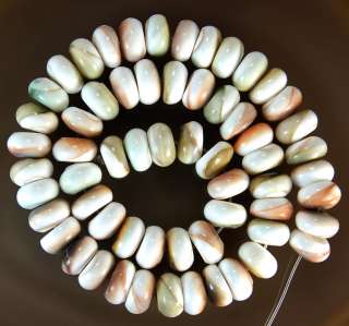 16inches 6x12mm Natural Shell Rondelle Beads  