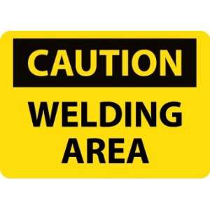 Caution, Welding Area, 7X10, Rigid Plastic  Industrial 