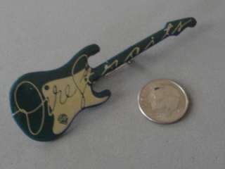Dire Straits Guitar Pressed Pin Badge 1978 WB Promo  