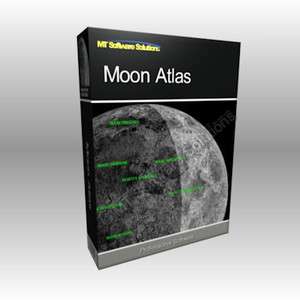 3D Virtual Moon Atlas Lunar Chart Software XP Vista  