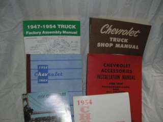 1954 Chevy Truck Service Shop Manual set  