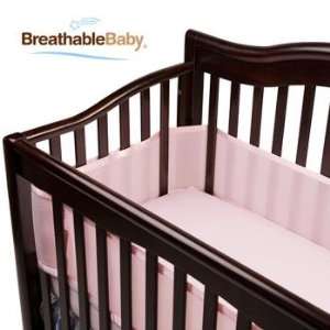  Breathable Baby Bumper Pink Baby