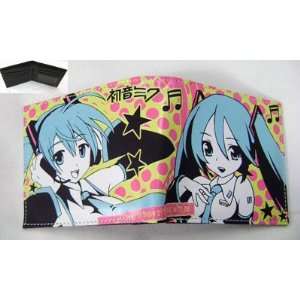  Vocaloid Pink and Yellow Miku Hatsune Wallet Toys 