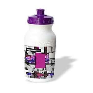   Grain in Pink and Purple   Water Bottles  Sports