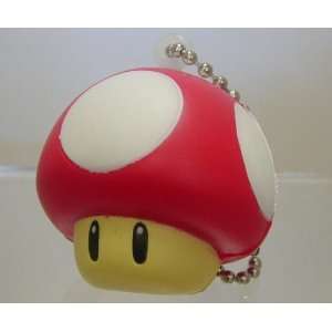   Mario Brothers Soft Squishy Figure Keychain RED Mushroom Toys & Games