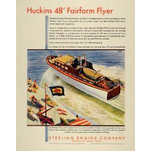   Huckins Fairform Flyer Yacht   Original Print Ad