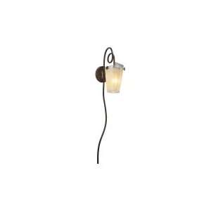    FLAME Tribecca 1 Light Wall Sconce in Escalante with Flame glass