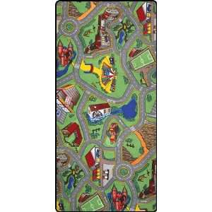   Hometown Kids Play Rug 38 x 79 by Learning Carpets