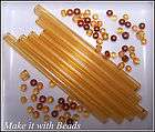 long glass tube beads  
