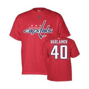   Washington Capitals Simeon Varlamov Reebok T Shirt