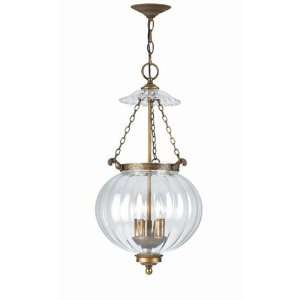  Ornate Hanging Fixture with Mellon Jars SIZE W12 X H23 