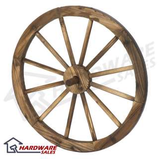   50308202 24 Inch Decorative Old Fashioned Wooden Wagon Wheel  