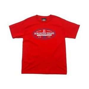   Sports Burlington Indians Youth Arthur T Shirt   Red Medium Sports