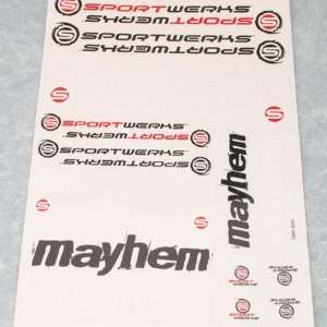  Mayhem Sticker Sheet Mayhem SWK3255 Toys & Games