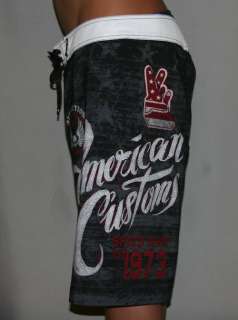 NewAFFLICTION American Customs American Rebels Board shorts in Black
