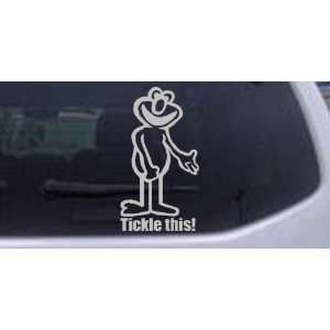 Silver 42in X 22.9in    Funny Elmo Tickle This Funny Car Window Wall 