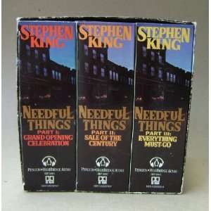  Needful Things 3 Part Audio Book Series by Stephen King 