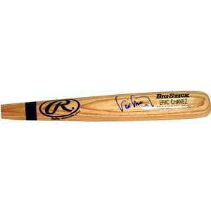  Eric Chavez Autographed Rawlings Baseball Bat Sports 