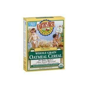  Earths Best Organic Oatmeal Cereal, Whole Grain, 8 oz 