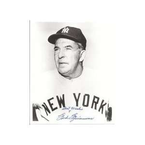  Fred Fitzsimmons Autographed New York Yankees 8 x 10 