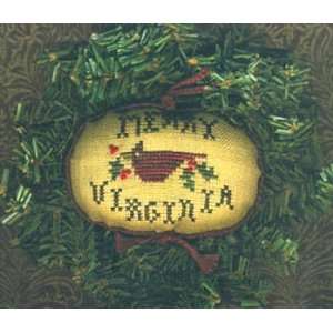    Merry Virginia   Cross Stitch Pattern Arts, Crafts & Sewing