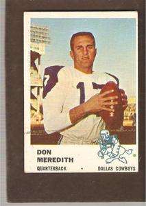 1961 Fleer #41 Don Meredith Cowboys EX Print Line  