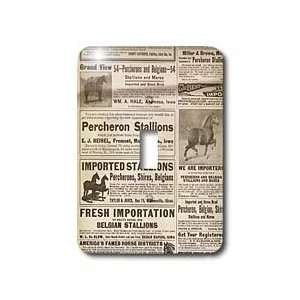 Cassie Peters Vintage   1913 Vintage Horse Ads   Light Switch Covers 