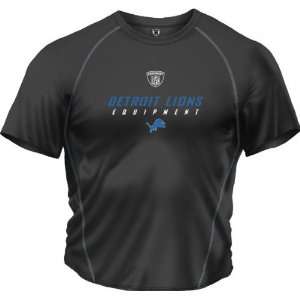 Detroit Lions  Black  Speedwick Performance Short Sleeve Shirt  
