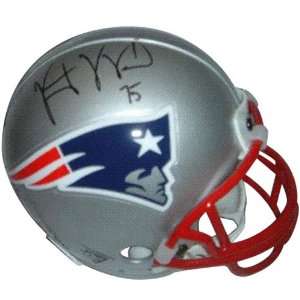  Vince Wilfork Autographed New England Patriots Mini Helmet 
