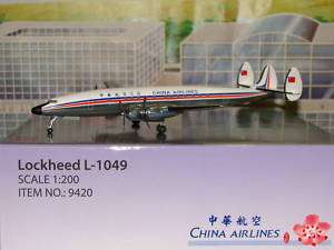 Hogan 200 China Airlines Lockheed L1049 Item 9420  