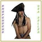 Morris Costumes Gc1246 Pirate Hat With Dreads Padded Fo