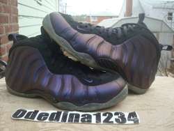   Air Foamposite One Size Sz 12 Black Varsity Purple Eggplant Penny 1