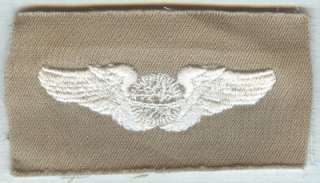 Original WW 2 US Army Air Forces Navigator Wings 3 Cotton Embroidery 